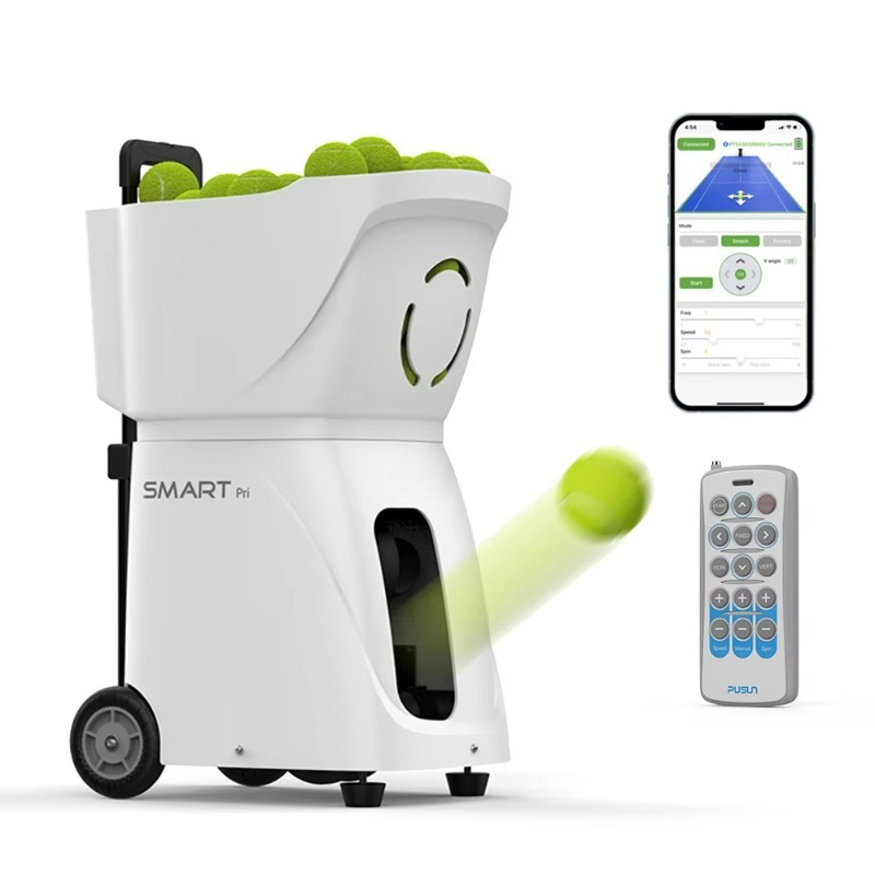 Sports Equipment App - 앱으로 제어되는 테니스 볼 머신, 실내외