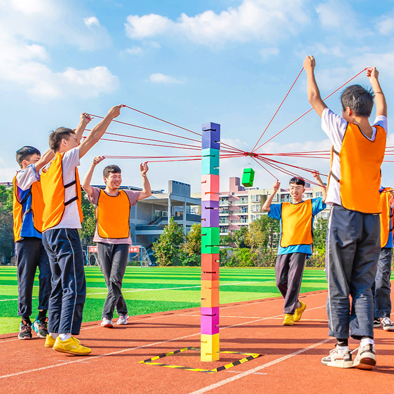 Sports Equipment Companies - 팀워크 게임 타워 빌딩 야외 스포츠
