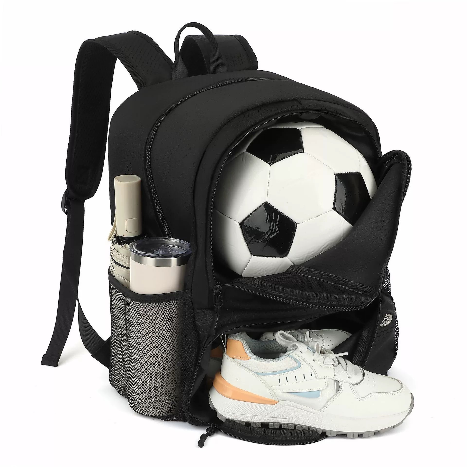 Sports Equipment Air China - 더블 숄더 축구 가방, 방수 스포츠