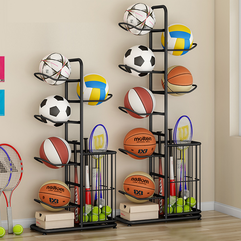 Sports Equipment Warehouse - 스포츠 공 보관 랙 농구 배드민턴