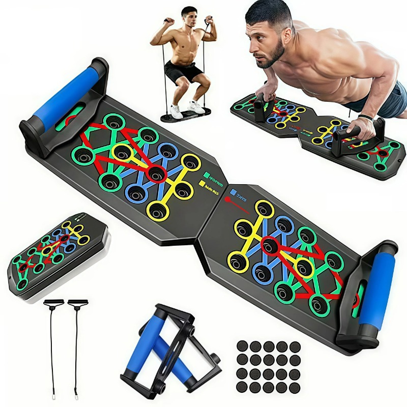 저항 밴드가 있는 접이식 푸시업 보드, 다기능 푸시업  - Sports Equipment Warehouse 리뷰 및 가격